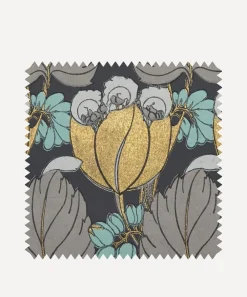 Liberty Interiors Wallpaper^Wallpaper Swatch - Regency Tulip in Pewter