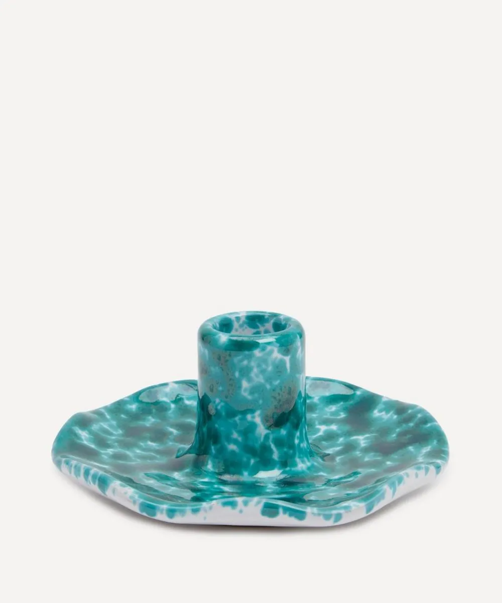 Sisterhood Candles & Candle Holders^Wavy Ceramic Candle Holder