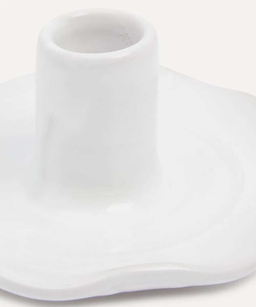 Sisterhood Candles & Candle Holders^Wavy Ceramic Candle Holder