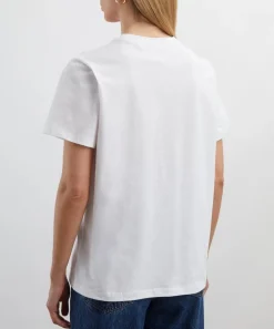 Ganni Tops^White Basic Jersey Duckie Relaxed T-shirt