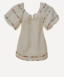 FARM Rio Dresses^White Colourful Stripes Euroflax™ Mini Dress