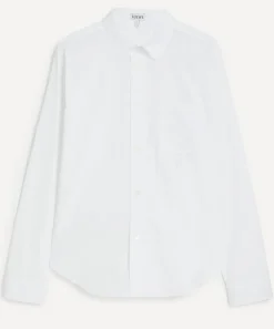 Loewe Shirts^White Cotton Long-Sleeve Shirt
