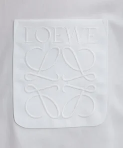 Loewe Shirts^White Cotton Long-Sleeve Shirt