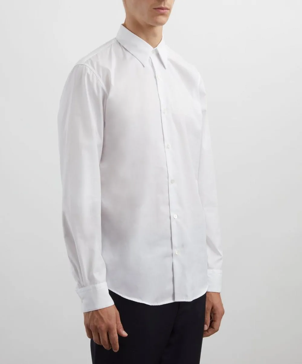 Dries Van Noten Shirts^White Cotton Poplin Shirt