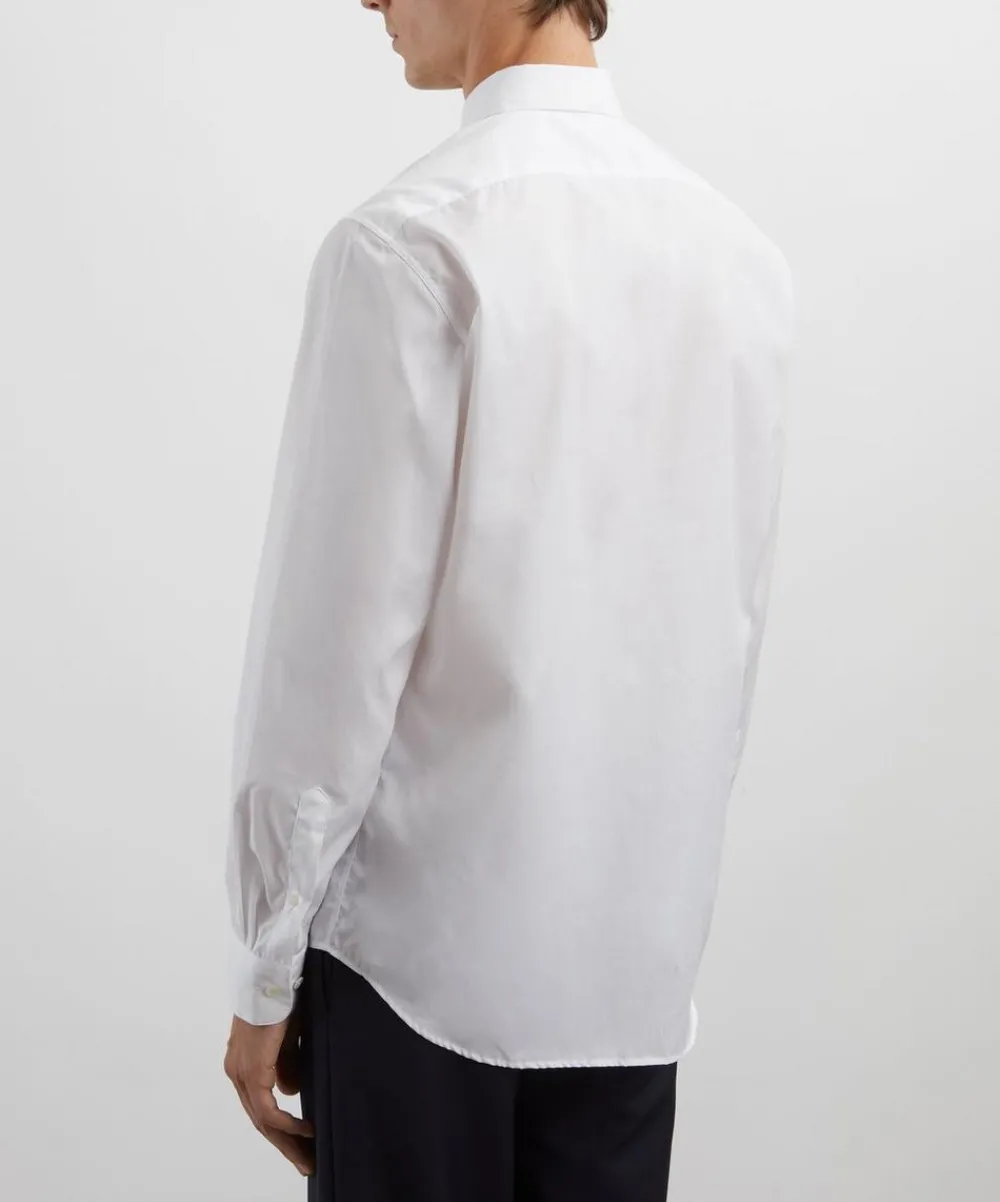 Dries Van Noten Shirts^White Cotton Poplin Shirt