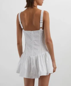 Peachy Den Dresses^White Dylan Romper Dress