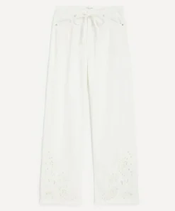 Rag & Bone Jeans^White Eyelet Phoebe Denim Beach Trousers