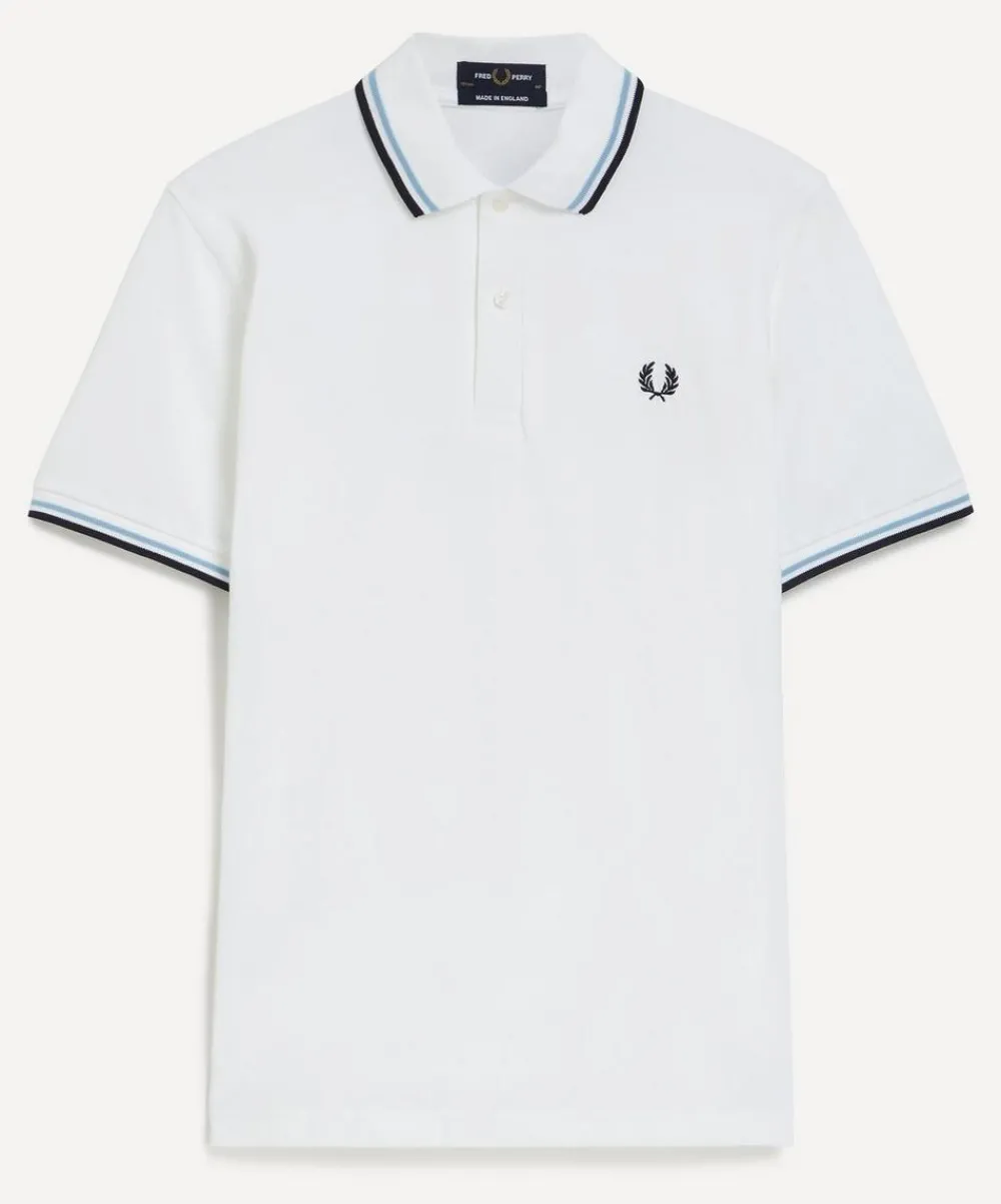 Fred Perry Tops^White M12 Twin Tipped Polo Shirt