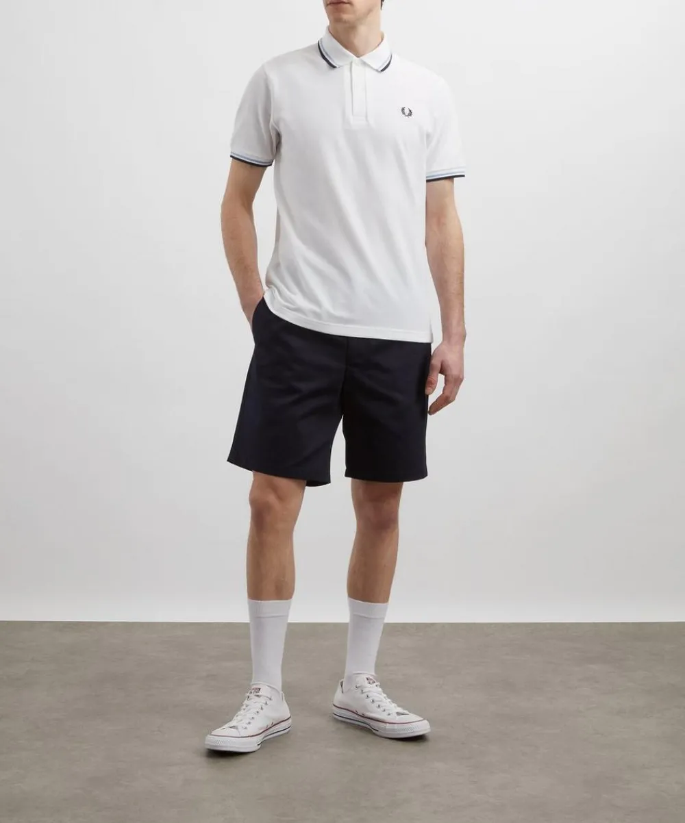 Fred Perry Tops^White M12 Twin Tipped Polo Shirt