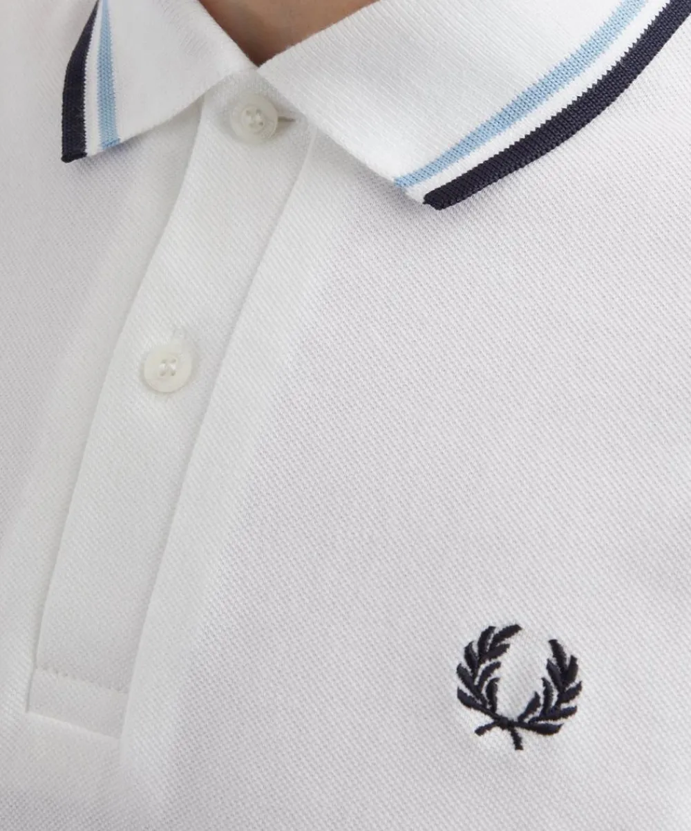 Fred Perry Tops^White M12 Twin Tipped Polo Shirt