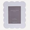 Addison Ross Wall Art^White Scalloped Lacquer 5x7” Photo Frame