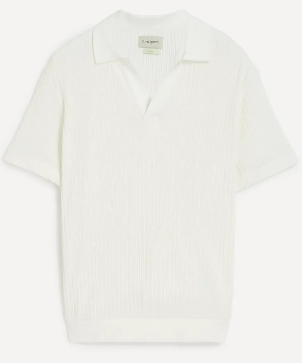Oliver Spencer Tops^White Westcott Polo Shirt