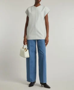 Toteme Jeans^Wide Leg Vibrant Blue Denim Jeans