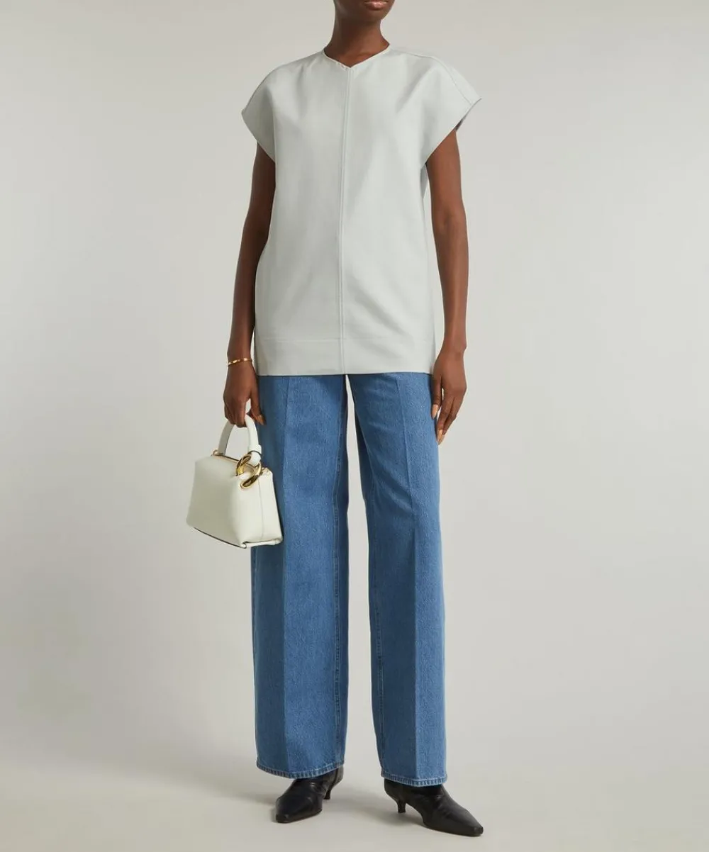 Toteme Jeans^Wide Leg Vibrant Blue Denim Jeans