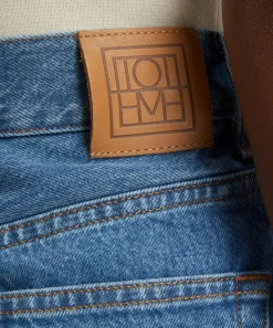 Toteme Jeans^Wide Leg Vibrant Blue Denim Jeans
