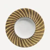 Astier de Villatte Tableware^Wide Rim ABC Spiral Dessert Plate