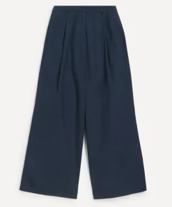 S Max Mara Trousers & Shorts^Wide-Fit Cotton Poplin Trousers