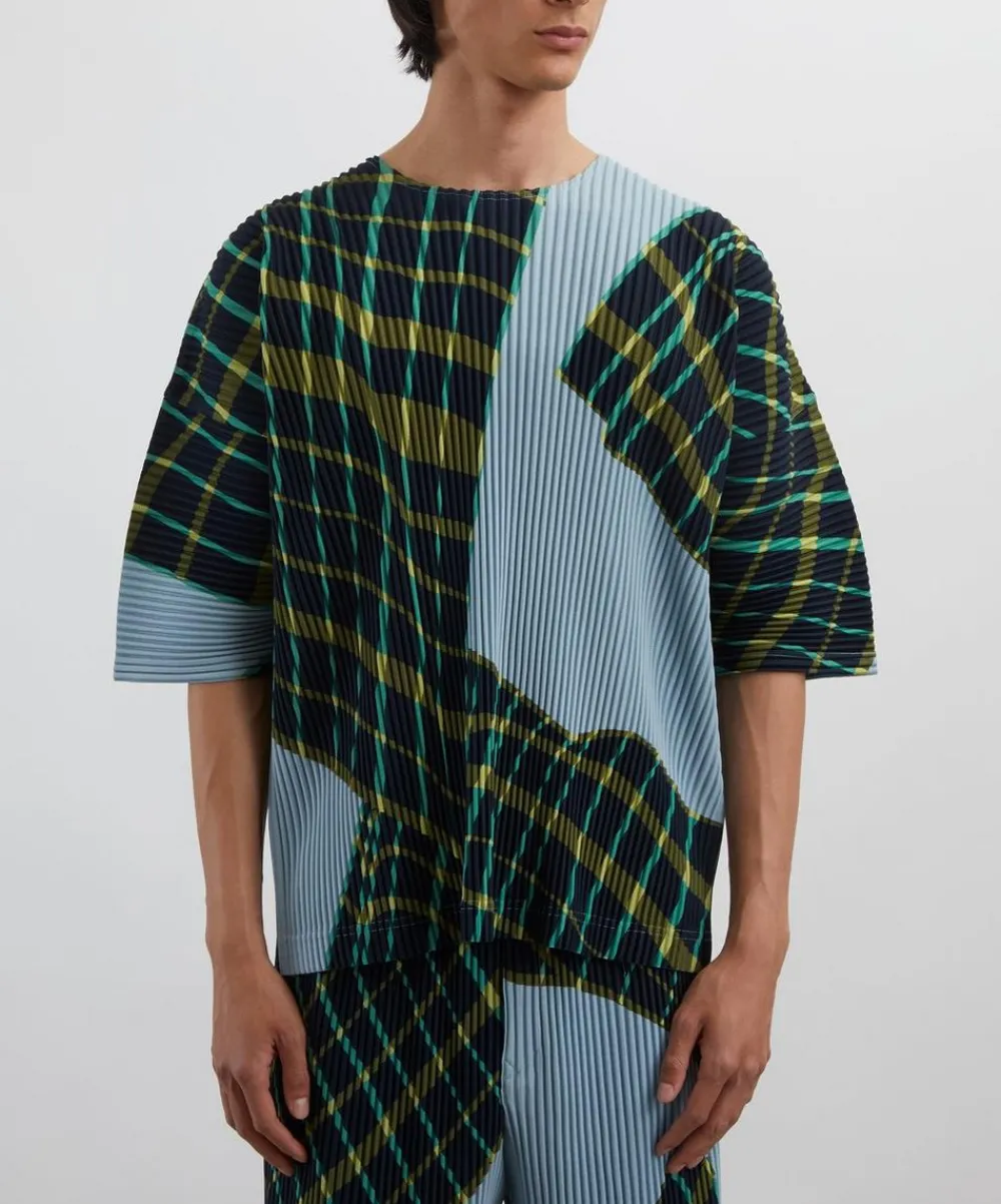 HOMME PLISSÉ ISSEY MIYAKE Tops^WINDSWEPT PLAID Pleated Top