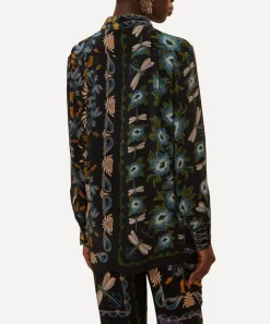 FARM Rio Tops^Winter Garden Black Pyjama Shirt