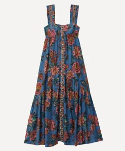 FARM Rio Dresses^Wonderful Bouquet Blue Maxi-Dress