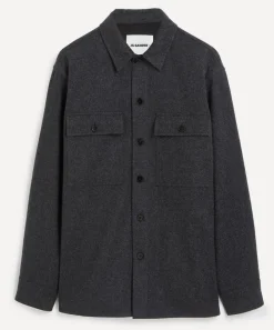 Jil Sander Coats & Jackets^Wool Shirt Jacket