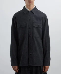 Jil Sander Coats & Jackets^Wool Shirt Jacket