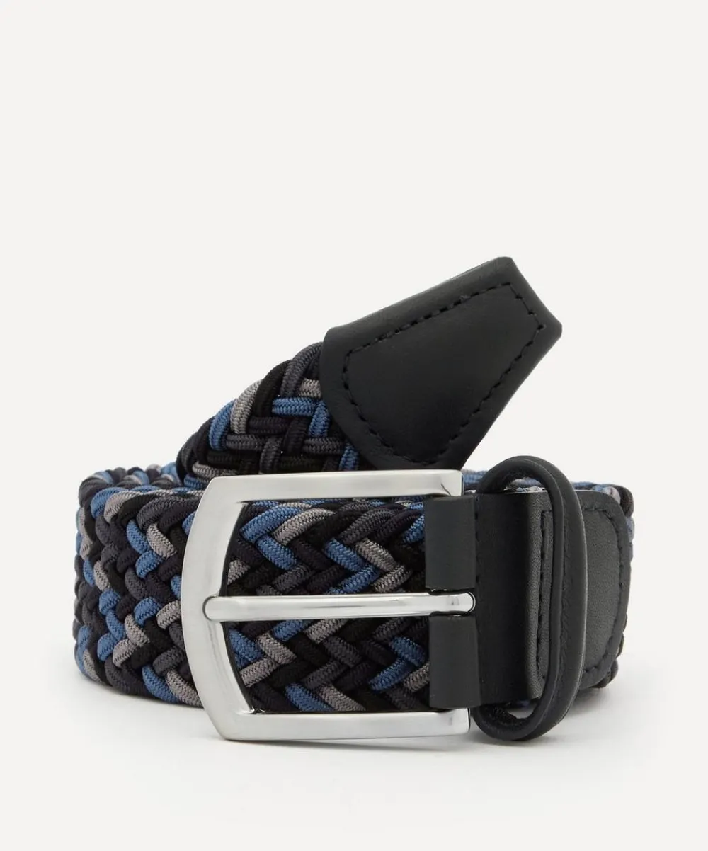 Anderson's Belts^Woven Elasticated Multicoloured Belt