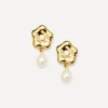 Missoma Earrings^X Eny Lee Parker 18ct Gold-Plated Puffy Daisy Drop Earrings
