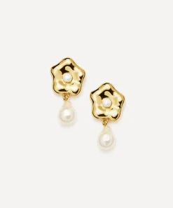 Missoma Earrings^X Eny Lee Parker 18ct Gold-Plated Puffy Daisy Drop Earrings