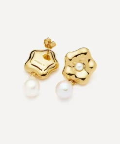 Missoma Earrings^X Eny Lee Parker 18ct Gold-Plated Puffy Daisy Drop Earrings