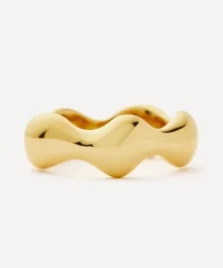 Missoma Rings^X Eny Lee Parker 18ct Gold-Plated Puffy Stacking Ring
