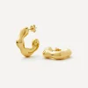 Missoma Earrings^X Eny Lee Parker 18ct Gold-Plated Puffy Medium Hoop Earrings