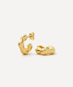Missoma Earrings^X Eny Lee Parker 18ct Gold-Plated Puffy Small Hoop Earrings