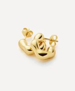 Missoma Earrings^X Eny Lee Parker 18ct Gold-Plated Puffy Small Hoop Earrings