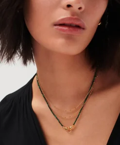 Missoma Necklaces^X Harris Reed 18ct Gold-Plated In Good Hands Beaded Gemstone Necklace