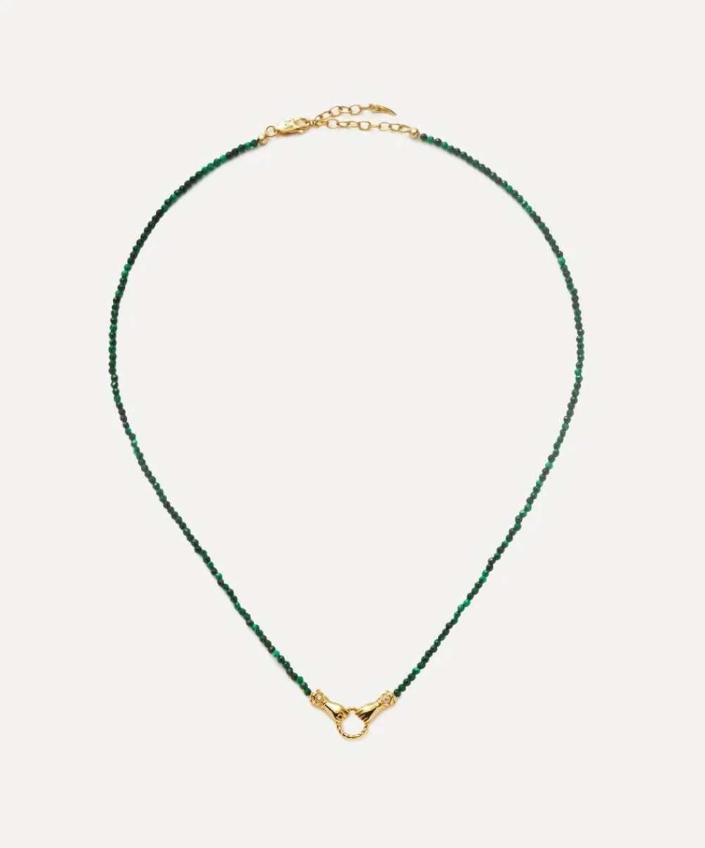 Missoma Necklaces^X Harris Reed 18ct Gold-Plated In Good Hands Beaded Gemstone Necklace