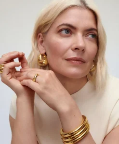 Monica Vinader Rings^X Kate Young 18ct Gold-Plated Vermeil Silver Stacking Ring