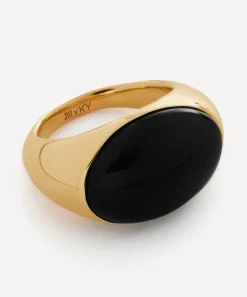 Monica Vinader Rings^X Kate Young 18ct Gold-Plated Vermeil Silver Gemstone Ring