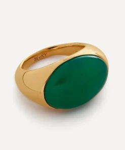 Monica Vinader Rings^X Kate Young 18ct Gold-Plated Vermeil Silver Gemstone Ring