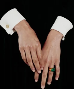 Monica Vinader Rings^X Kate Young 18ct Gold-Plated Vermeil Silver Gemstone Ring
