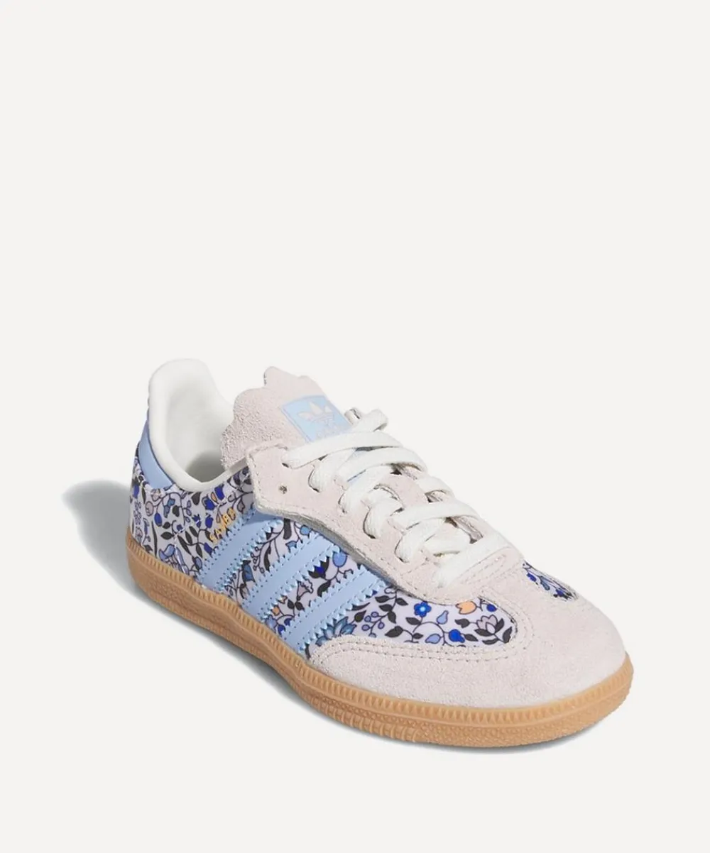 Adidas Shoes^x Liberty Samba OG Comfort Closure Elastic Lace Kids Shoes