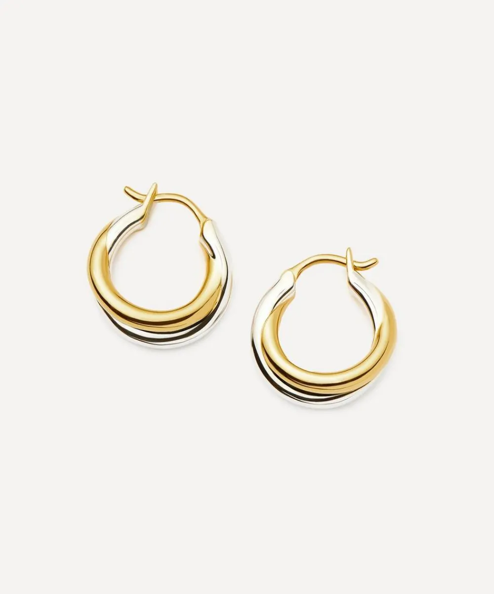 Missoma Earrings^X Lucy Williams Mixed Metal Entwine Small Hoop Earrings