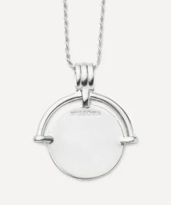 Missoma Necklaces^X Lucy Williams Silver-Plated Engravable Roman Arc Coin Pendant Necklace