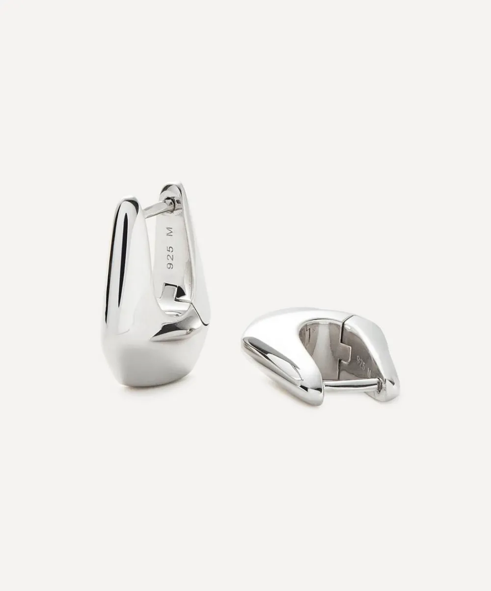 Missoma Earrings^X Lucy Williams Sterling Silver Arco Small Hoop Earrings