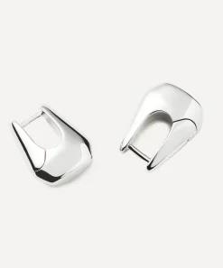 Missoma Earrings^X Lucy Williams Sterling Silver Arco Small Hoop Earrings