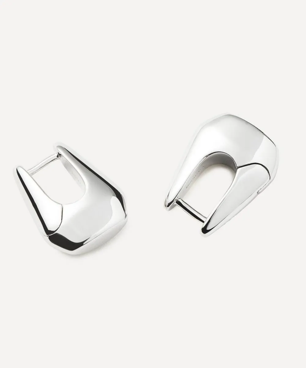 Missoma Earrings^X Lucy Williams Sterling Silver Arco Small Hoop Earrings