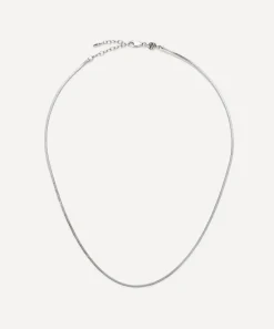 Missoma Necklaces^X Lucy Williams Sterling Silver Short Square Snake Chain Necklace