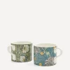 Spode Mugs^x Morris and Co. Seaweed and Pimpernel Mugs Set of 2