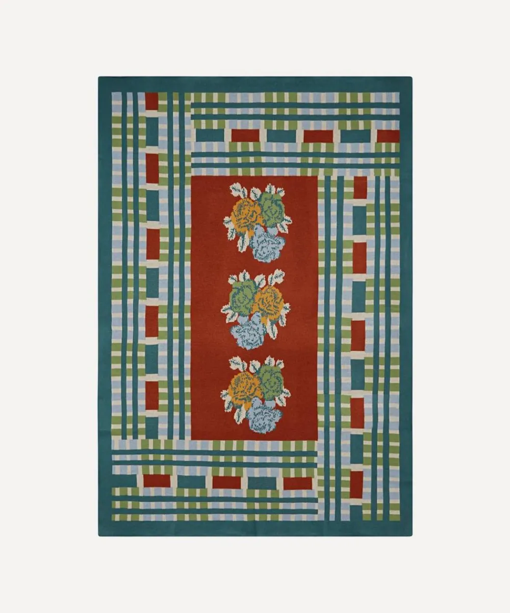 Lisa Corti Throws^x Saved NY Ankara Rust Cashmere Throw