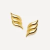 Missoma Earrings^X Savi 18ct Gold-Plated Signature Oversized Stud Earring